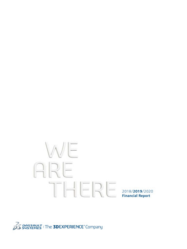 Thumbnail Dassault Systèmes Annual Report 2019