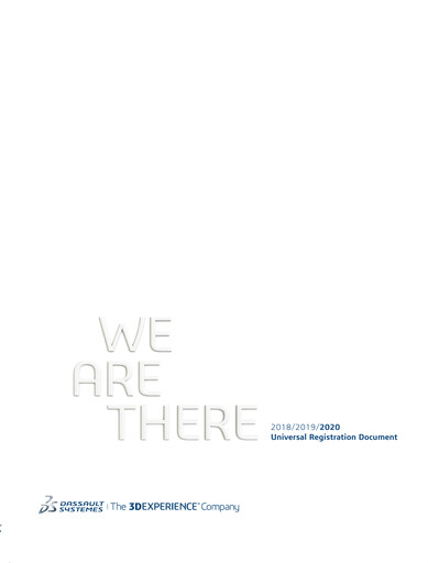 Thumbnail Dassault Systèmes Annual Report 2020