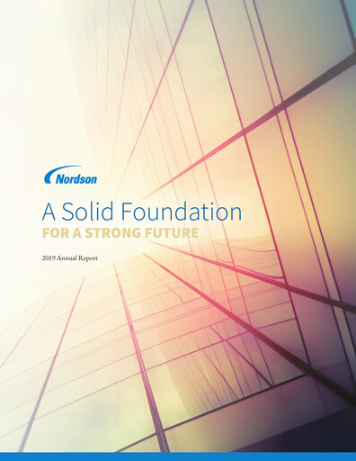 Thumbnail Nordson Annual Report 2019