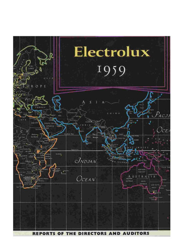 Miniature Electrolux Rapport annuel 1959