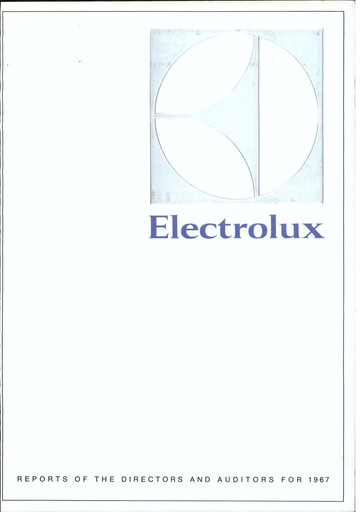Miniature Electrolux Rapport annuel 1967