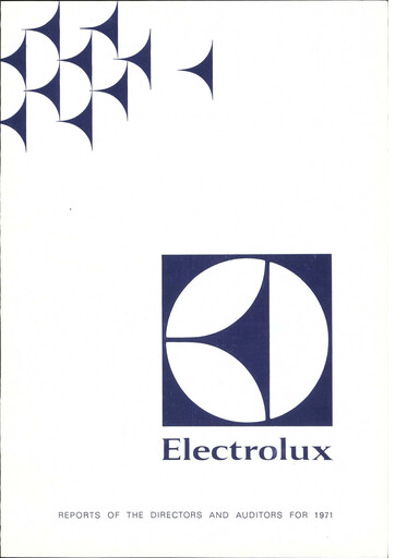 Miniature Electrolux Rapport annuel 1971