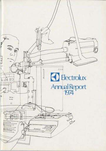 Miniature Electrolux Rapport annuel 1974