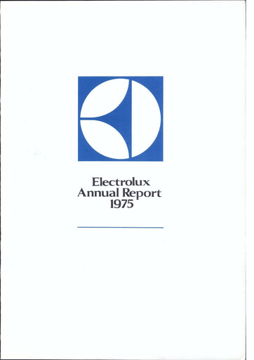 Miniature Electrolux Rapport annuel 1975