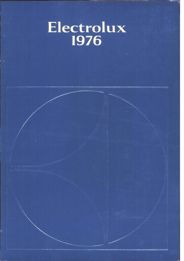 Miniature Electrolux Rapport annuel 1976