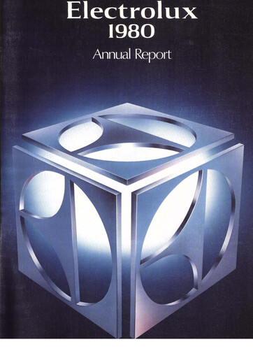 Miniature Electrolux Rapport annuel 1980