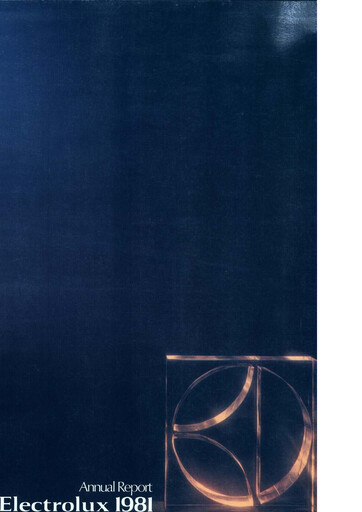 Miniature Electrolux Rapport annuel 1981