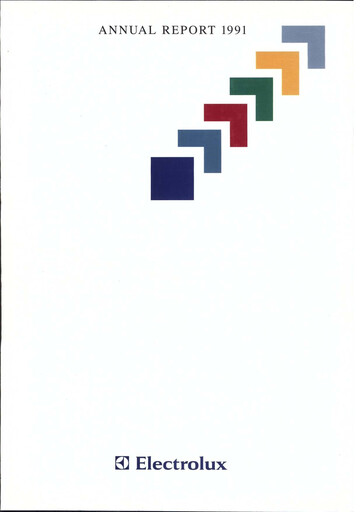 Miniature Electrolux Rapport annuel 1991