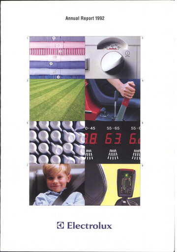 Miniature Electrolux Rapport annuel 1992