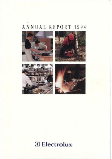 Miniature Electrolux Rapport annuel 1994