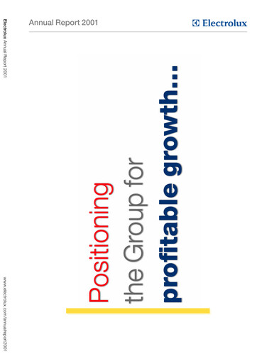 Miniature Electrolux Rapport annuel 2001