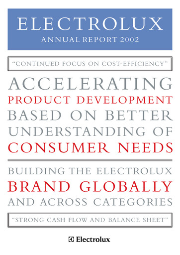 Miniature Electrolux Rapport annuel 2002