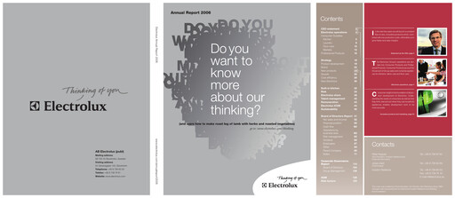 Miniature Electrolux Rapport annuel 2006