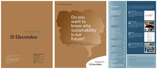 Miniature Electrolux Rapport de durabilité 2006
