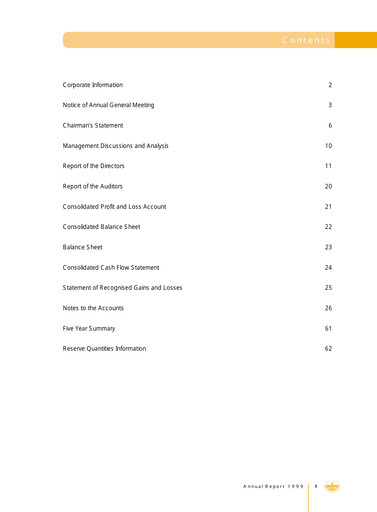 Thumbnail Kunlun Energy Company Annual Report 1999