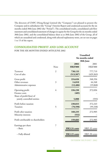 Thumbnail Kunlun Energy Company Half-year Report 2002-h1