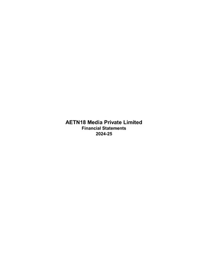 Thumbnail Network18
 Financial Statement 2024-2025