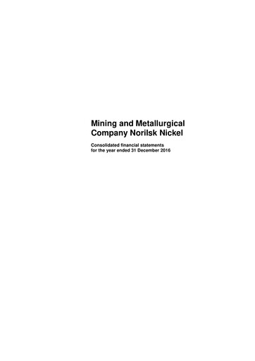 Thumbnail Nornickel Financial Statement 2016