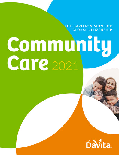 Miniature DaVita Rapport ESG 2021