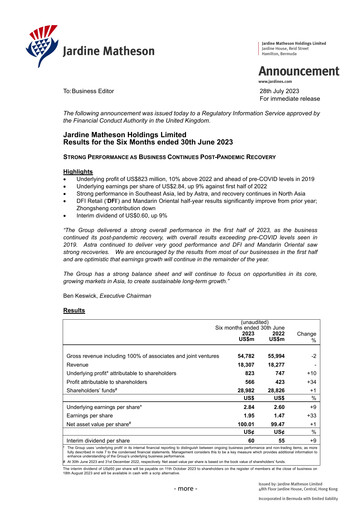 Thumbnail Jardine Matheson Half-year Report 2023-h1