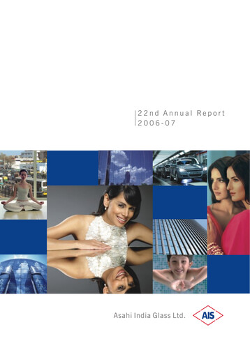 Thumbnail Asahi India Glass Annual Report 2006-2007