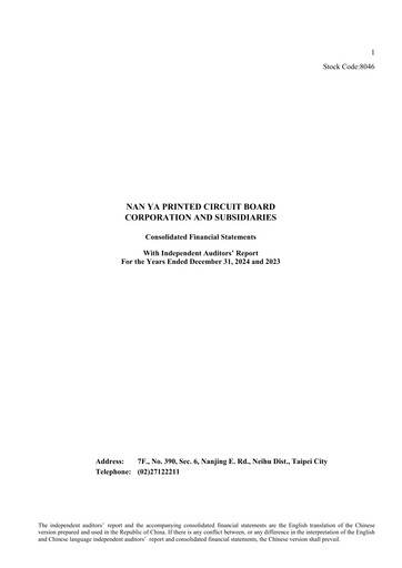 Thumbnail Nan Ya PCB Financial Statement 2024