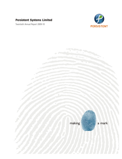 Thumbnail Persistent Systems
 Annual Report 2009-2010
