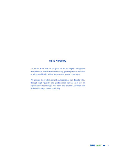 Thumbnail Blue Dart Express
 Annual Report 2000-2001