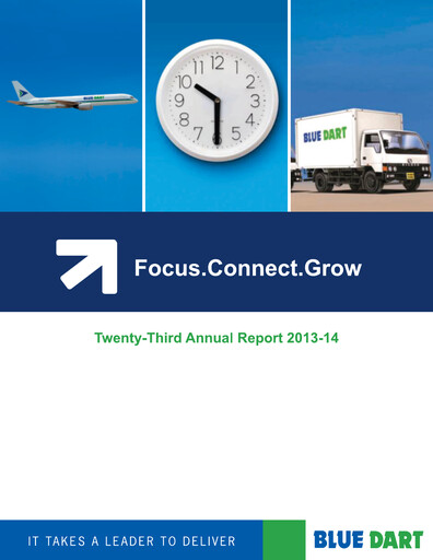 Thumbnail Blue Dart Express
 Annual Report 2013-2014