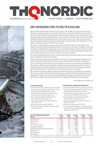 Thumbnail Embracer Group Financial Statement 2018-9m