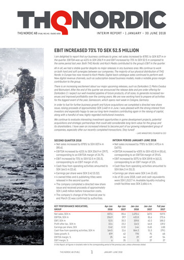 Thumbnail Embracer Group Financial Statement 2018-h1