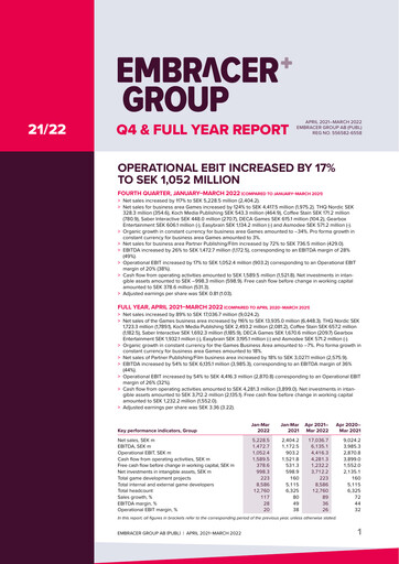 Thumbnail Embracer Group Financial Statement 2021