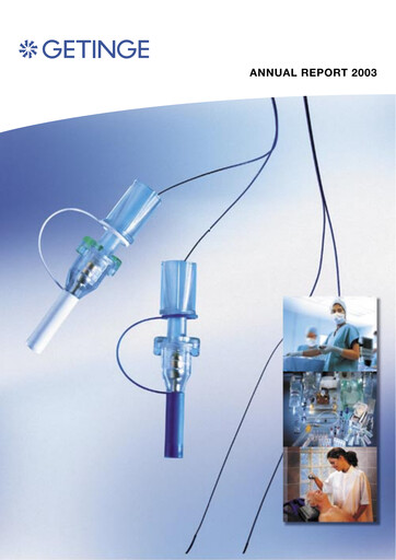 Vorschaubild Getinge Jahresbericht 2003