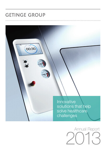 Vorschaubild Getinge Jahresbericht 2013