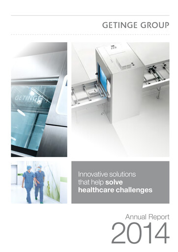 Vorschaubild Getinge Jahresbericht 2014
