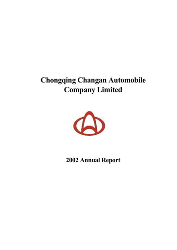 Thumbnail Chongqing Changan Annual Report 2002