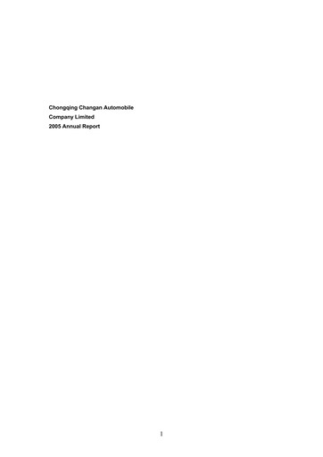 Thumbnail Chongqing Changan Annual Report 2005