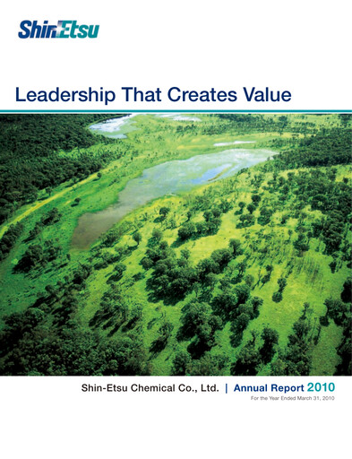 Thumbnail Shin-Etsu Chemical Annual Report 2010