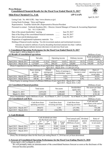 Thumbnail Shin-Etsu Chemical Financial Statement 2016