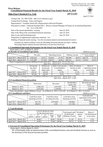 Thumbnail Shin-Etsu Chemical Financial Statement 2017