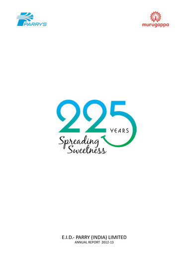 Thumbnail East India Distilleries Parry Annual Report 2012-2013