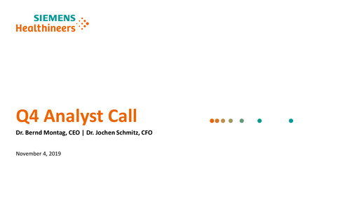 Thumbnail Siemens Healthineers Financial Statement 2019-q4