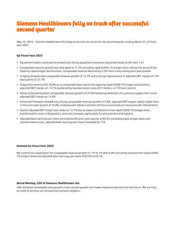Thumbnail Siemens Healthineers Financial Statement 2023-q2