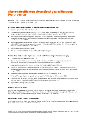 Thumbnail Siemens Healthineers Financial Statement 2023-q4
