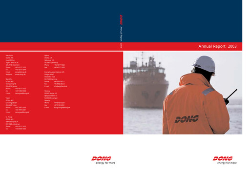 Thumbnail Ørsted Annual Report 2003