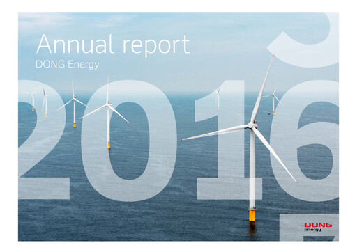 Thumbnail Ørsted Annual Report 2016