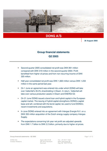 Thumbnail Ørsted Financial Report 2005-h1