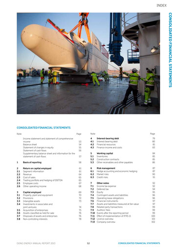Thumbnail Ørsted Financial Statement 2013