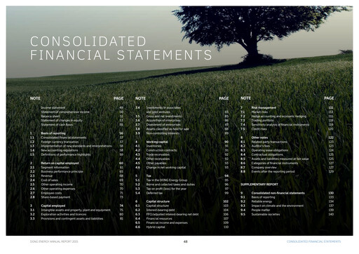 Thumbnail Ørsted Financial Statement 2015