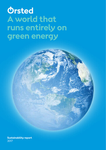 Thumbnail Ørsted Sustainability Report 2017